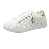 Breakj White Shoes Women Light Simple Fashion 2025 Spring And Autumn Low Help Flat Bottom Lady Trend