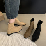 Breakj Oceanic Small Boots Women 2025 Spring And Autumn Single Boots Coarse And Skinny Boots French Tuffed Pupneed Little Ankle