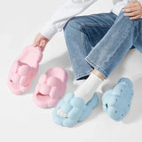 Cute Cloud Slippers for Women Summer 2023 New Designer Thick Platform Sandals Woman EVA Soft Sole Non Slip Beach Flip