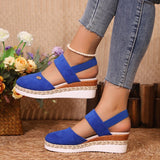 Breakj Slope Heel Sandals 2025 Summer New Broadband Head Sandals Women's