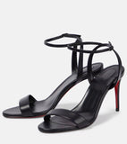 Breakj New Word With Exposed Toe Red-Soled High-Heeled Sandals Women's Fine Heel Sexy Red-Soled High-Heeled