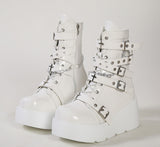 Breakj Rider Original Martin Boots Spice Girls Thick Bottom Round Head Cool Short Boots Buckle Buckle Tie Martin
