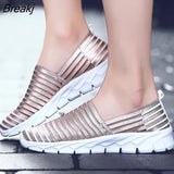 2023Women Shoes 2023 Comfortable Breathable Mesh Vulcanized Shoes Woman Lightweight Lazy Shoes Casual