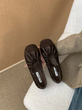 Breakj Bows Small Fragrant Wind Round Head Mary Jane Single Shoes 2025 Spring And Summer New Folds With Grandmother