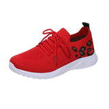 Size Women's Leisure Sports Shoes 2023 New Leopard Print Round Head Ties With Flat Soles And Comfortable Mesh Surface Women's
