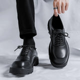 Breakj Shoes Men Korean Niche Ins Shoes Men British Casual Will Drop High Derby Shoes