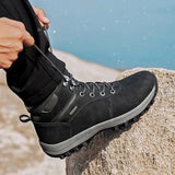 Breakj High-Top Snow Boots Cotton Shoes Winter Plus Velvet Warm Men's Leisure Outdoor Hiking Leisure