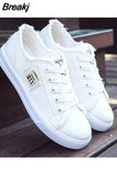 Women Canvas Sneaker Low Top Denim Sneakers Ladies Lace-Up Flat Canvas Trainers Girl Soild Board Shoes Female Sandals Women