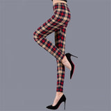 Push Up Leggins Mujer Stripe Printed Leggings Women Dot Mid Waist Polyester Fitness