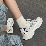 Breakj Shoes Women 2025 Autumn New Fashion Thick-Soled Lightweight Mesh Breathable Korean Version Of Casual Sports Shoes