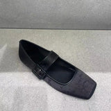 Jane Flats Shoes for Women 2024 Trend Floral Loafers Ballet Flat Designer Elegant Dress Comfortable Ladies