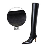 Breakj Fashion Simple Thin Heel High Heel Pointed Winter Sexy Nightclub Show Slender Over The Knee