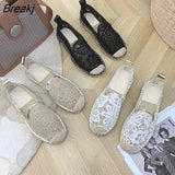 New Espadrilles Women's Fashion Flat Shoes 2023 Sapatos Flax Ballet Chaussure for Espadrille Comfortable