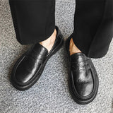 Breakj Ighten Big Head Business Shoes 2024 New Trend Lazy Foot Pedal Casual Shoes
