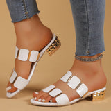 Breakj Women Wear 2025 New Fairy Wind And Fashion Large-Size Cool Slippers High Heels Women's Shoes In The