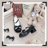 Breakj Princess Wind Lolita Shoes Round Head Bow Lo Shoes 2025 New Daily Sheel Mary Cherish