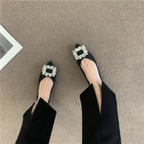 Breakj Spring And Autumn New Soft-Soled Tip Flat-Soled Single Shoes Women's Fashion Bean Shoes Light Mouth Fairy Wind Gentle