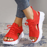 Breakj Sports Sandals Women 2025 Summer New Thick-Soled Flying Soft Base Leisure Flat Bottom Hollow Fish Mouth Beach