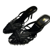Breakj Home 2025 New Women's Shoes French Retro Pointed In The Fashion Soft Leather Niche Design Feel Cat And Sandals