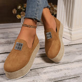 Casual Single-Shoe Women's Spring And Autumn New Pine Cream Soles Rope Canvas Shoes