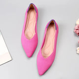 Fashion Knit Slip on Flat Shoes Women Mesh Loafers Stretch Ballet Shallow Flats Dress Shoes Moccasins Comfort Ballet
