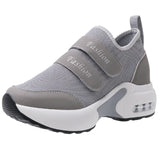 Autumn Height Increase Women's Sneakers 2022 Breathable Mesh Vulcanized Shoes Woman Wedges Platform Sports Shoes
