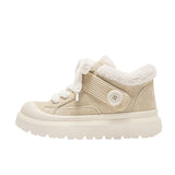Breakj Shoes Ugly Big Shoes Winter Thick Soles To Keep Warm Cotton Shoes Simple Short Boots Men And Women's Snow