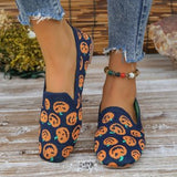 Breakj Summer New Large-Size Round Head Flat-Soled Single Shoes Women Shallow Sports Style Casual Shoes