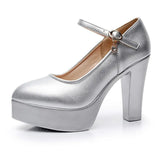 Walking Shoes, High Heels, Waterproof Platform, Women's Singles, Work Shoes, Large Size Women's Shoes