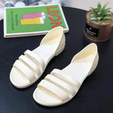 Sandals Women 2023 New Fashion Simple Round Head Solid Candy Color Open Toe Versatile Square Heel Women's