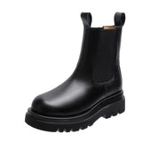 Boots Women Fall 2023 New British Wind Boots Platform Chesille Short Boots Inss Damp Chimney