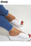 Shoes For Women Open Toe Beige Heeled Sandals Med 2023 Women's Summer Heels Clogs Wedge Large Size Comfort Block
