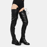 Breakj New Zip Side Zip Line With Long Over-Knee Boots