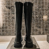 Breakj Boots Women's New Knight Boots In Autumn And Winter 2023 Are Thin British Style Martin Boots But Knee
