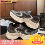 Breakj Dad Shoes Women 2025 New Spring And Summer Spring And Autumn Thick Bottom Increase Leisure Sneakers Running Shock-Absence Light Women's