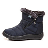 Waterproof Snow Boots for Women Winter Shoes Warm Plush Platform Ankle Boots Woman Big Size Non Slip Low Heel