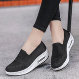 Breakj Sleeve Sleeves Of Lazy People Thick Soles To Increase The Air Cushion Sports Rocking Shoes New Fly Weaving Mesh Breathable Casual Women's