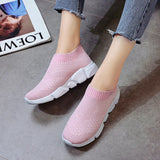 women's sneakers Vulcanized Shoes Sock Sneakers Women Slip On Flat Shoes Women Plus Size Loafers ladies