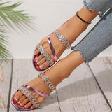 Breakj 2025 Summer New Water Drill Side With Cool Slippers A Word Casual Wear Beach Cold