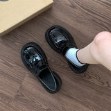Breakj Out-Of-Home Temperament Thousands Of Gold Wind And Happy Shoes 2025 Women's New French Round Head Casual Mary Treasure Shoes