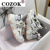Women Casual Sneakers Designers Chunky Vulcanized Shoes Height Increasing Shoes Woman Tennis Platform Sneaker Female