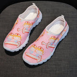 Women Flats Shoes Slip On Women Shoes Sneakers Platform Loafers Flats Shoes Women Mesh Cartoon New Female Shoe