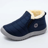 Shoes Women Slip On Waterproof Shoes Fashion Breathable Outdoor Fur Warm Winter Casual Shoes Sneakers Women Plus