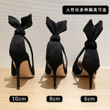 Breakj Women's Bed Fine Heel Sexy Cannon Shoes 2025 Spring And Autumn New Pointed Shallow Mouth Professional Single Shoes Summer