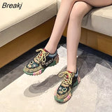 Spring Summer Rhinestone Women Sneakser Ins Tide Diamond Breathable Luxury Designers Casual Thick Bottoms Dad