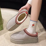 Breakj Large Size Women's Boots Fashion Snow Boots Autumn And Winter Indoor Outdoor Low
