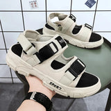 Breakj Summer New Beach Shoes Light And Breathable Comfortable Trend Sandals Men Wear Cold Slippers Outside The Thick