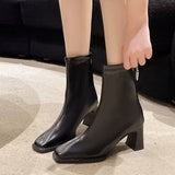 Breakj Low-Clinity Martin Boots 2025 Winter New Bright-Faced Thin Boots Temperament Commuting Coarse And Female