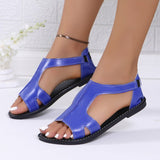 Breakj Sandals Women 2025 Summer New Round Toe Side Empty Bag Behind The Back To Wear Large-Size