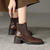 Children Winter Boots Autumn 2024 New Low-Heeled Chelsea Warm Martin Boots Women's Thin
